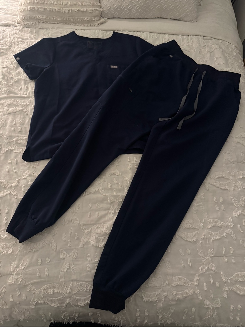 Figs Navy Blue Scrub Set